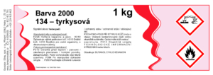 2000 134 - tyrkysová - 1kg - colorati